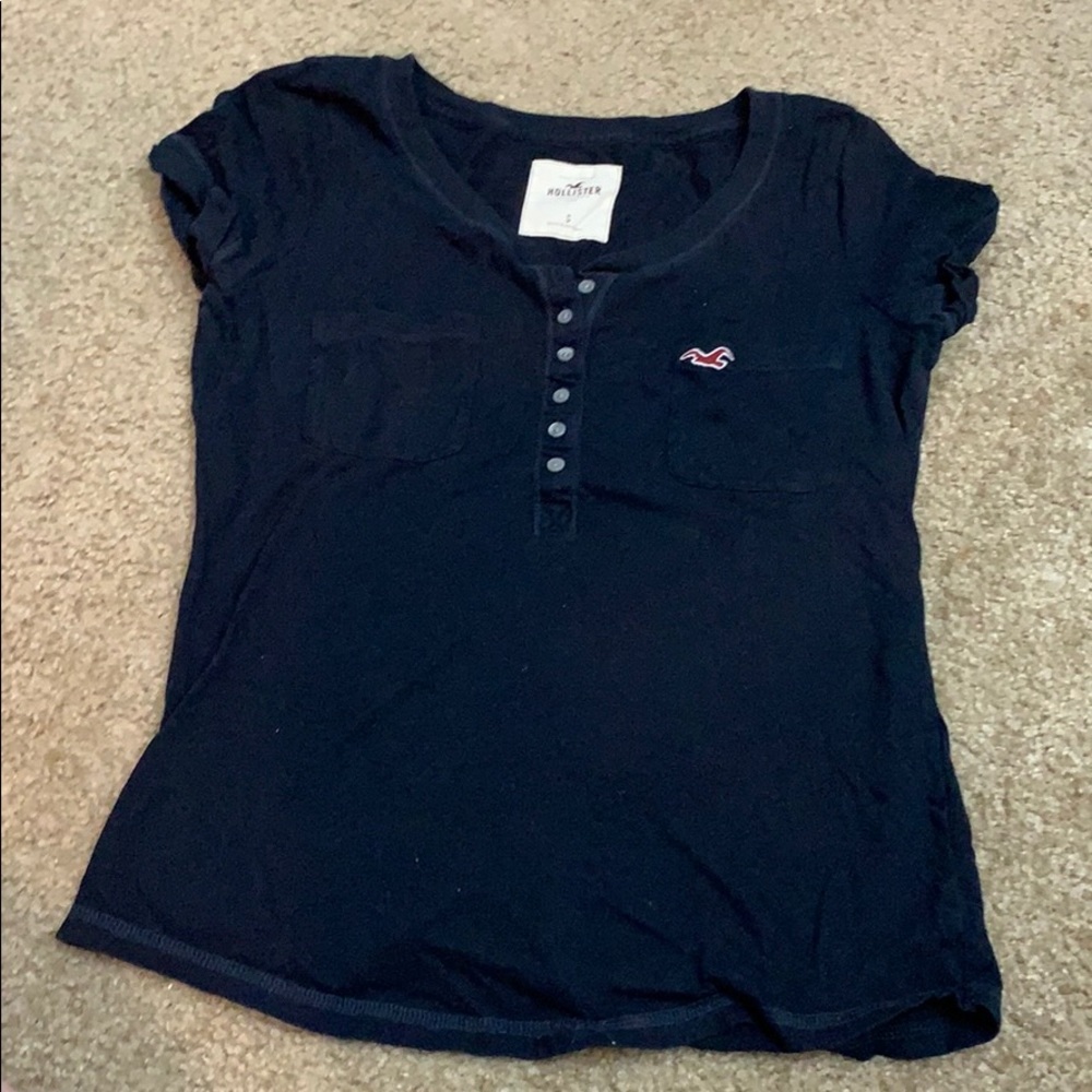 Navy blue hollister top